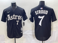 Men's Houston Astros C.J. Stroud Black Replica Player Jersey