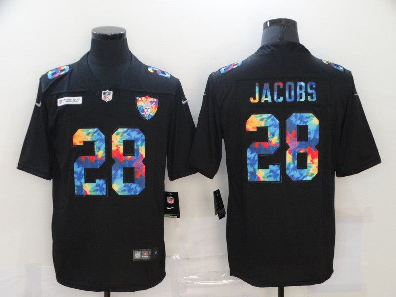 Men's Las Vegas Raiders Josh Jacobs Black Player Jersey1