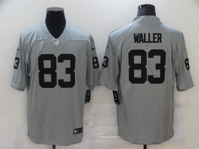 Men's Las Vegas Raiders Darren Waller #83 Gray Inverted Legend Jersey1