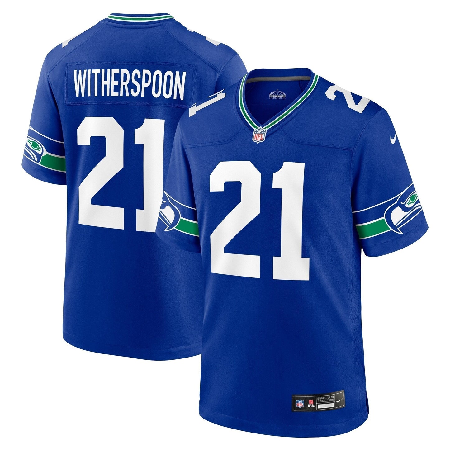 Devon Witherspoon Seattle Seahawks  Throwback   Game Jersey - Royal
