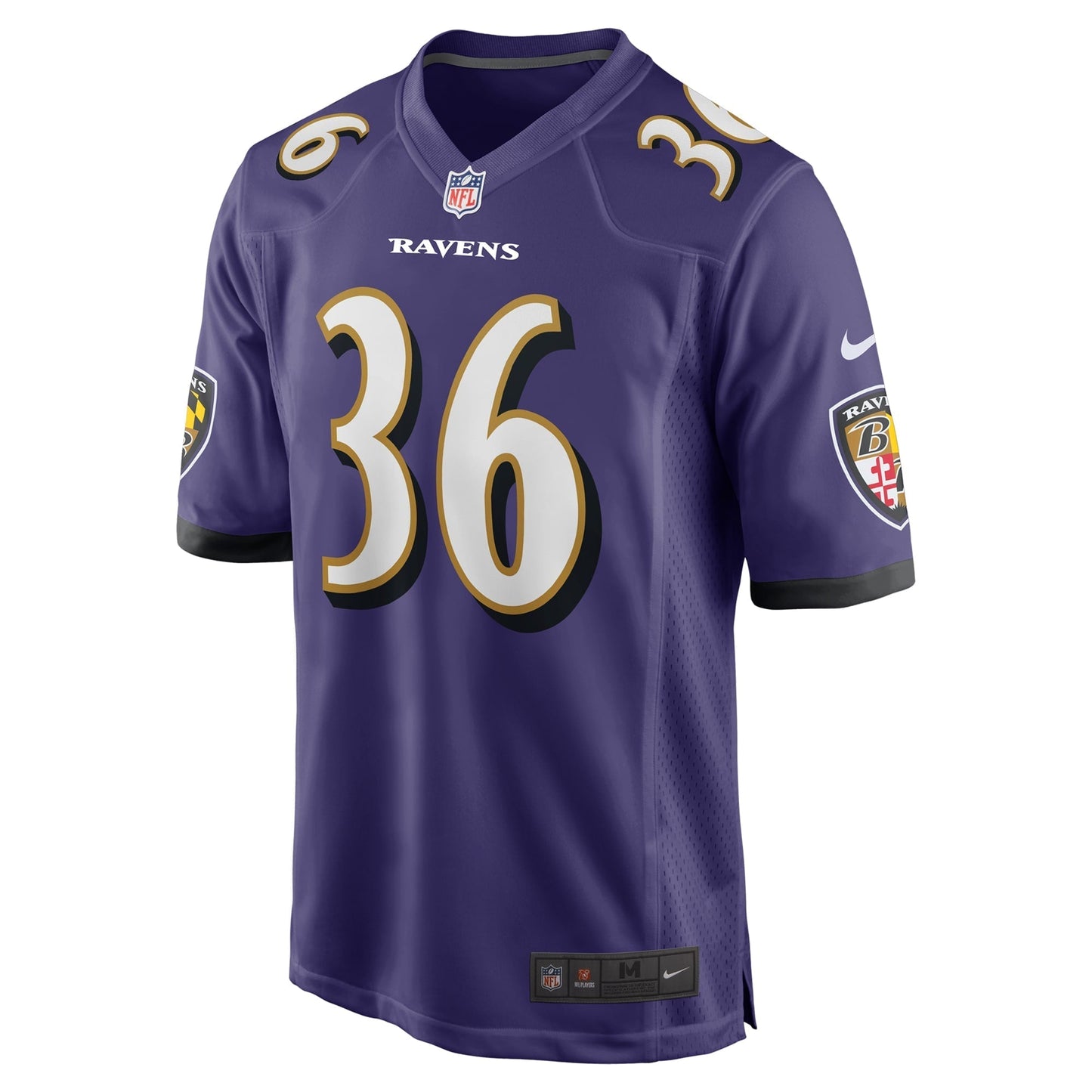 Owen Wright Baltimore Ravens  Team Game Jersey -  Purple