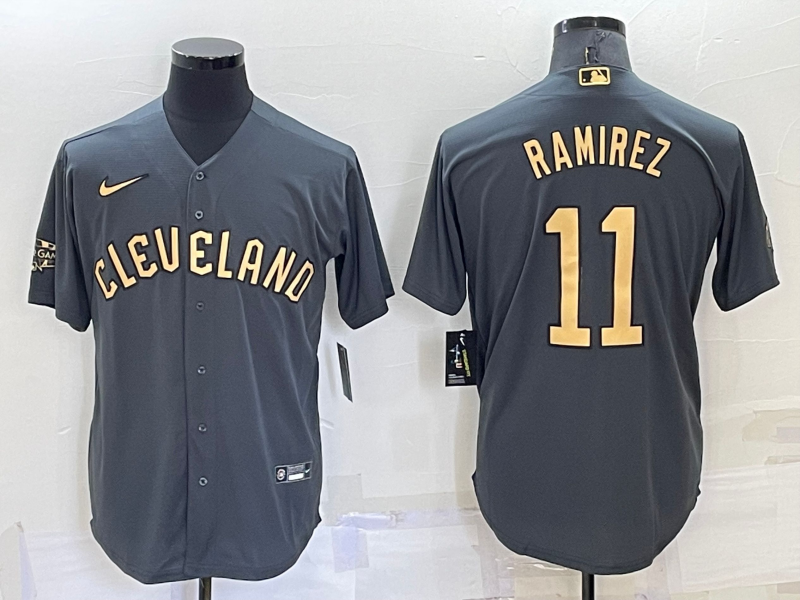 Men's Cleveland Guardians Jose Ramirez Gray Replica Player Jersey