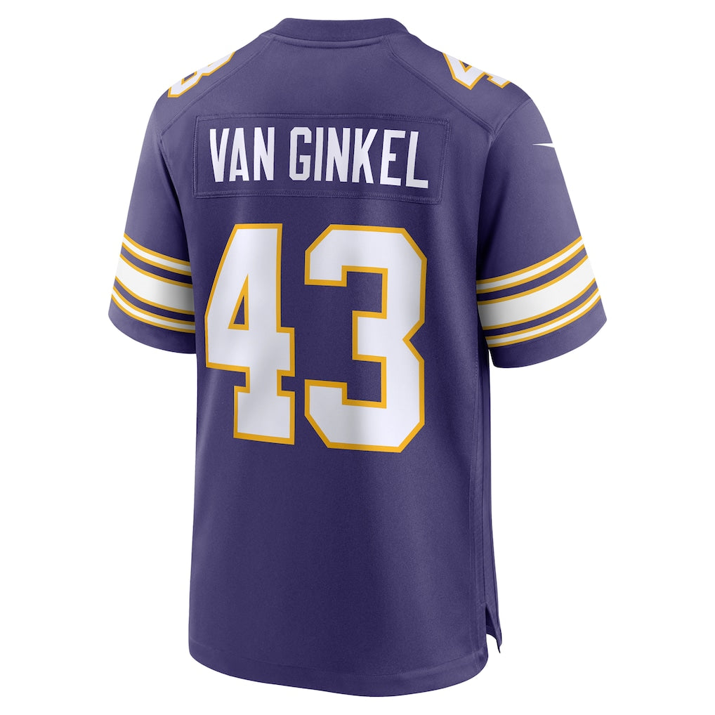 M.Vikings #43 Andrew Van Ginkel Purple Alternate Game Jersey