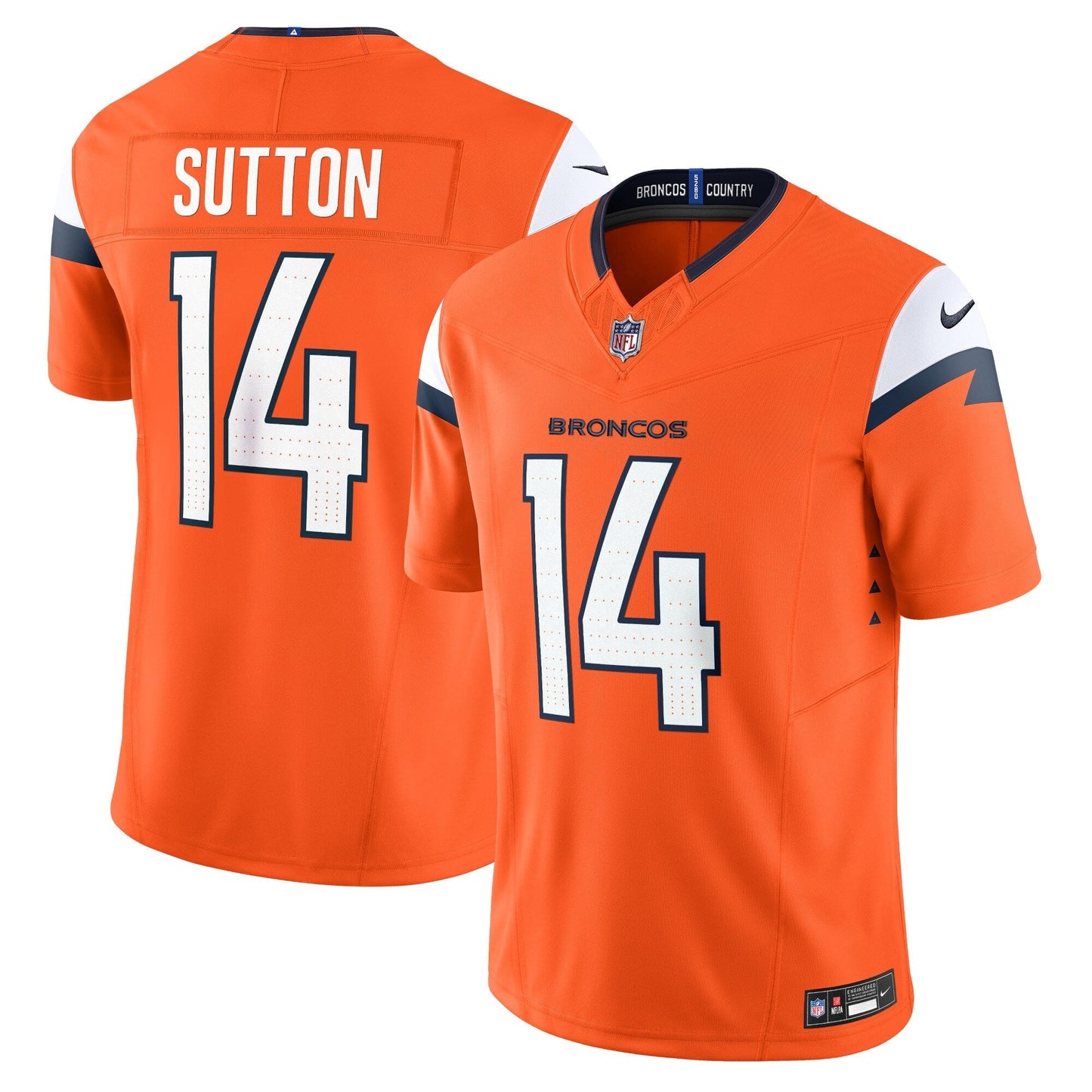 Courtland Sutton Denver Broncos  Mile High Collection Vapor F.U.S.E. Limited Jersey - Orange