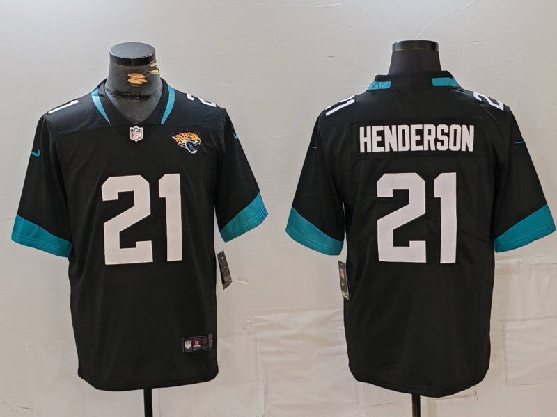 Men's Jacksonville Jaguars CJ Henderson Black Game Player Jersey