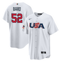 Men's 2023 World Baseball Classic #52 Daniel Bard USA White Jersey1