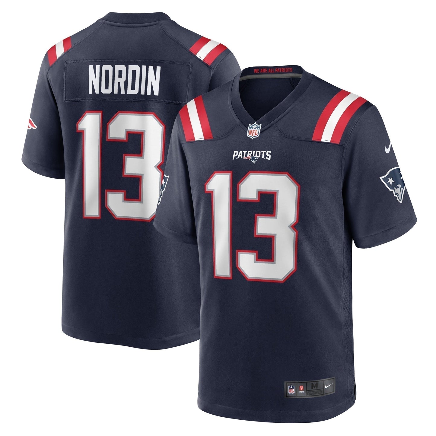 Quinn Nordin New England Patriots  Game   Jersey - Navy