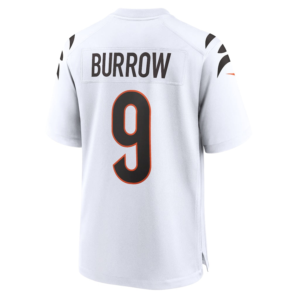 C.Bengals #9 Joe Burrow White Game Jersey