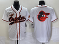 Men's Baltimore Orioles White Replica Player Jersey1 Joint Edition