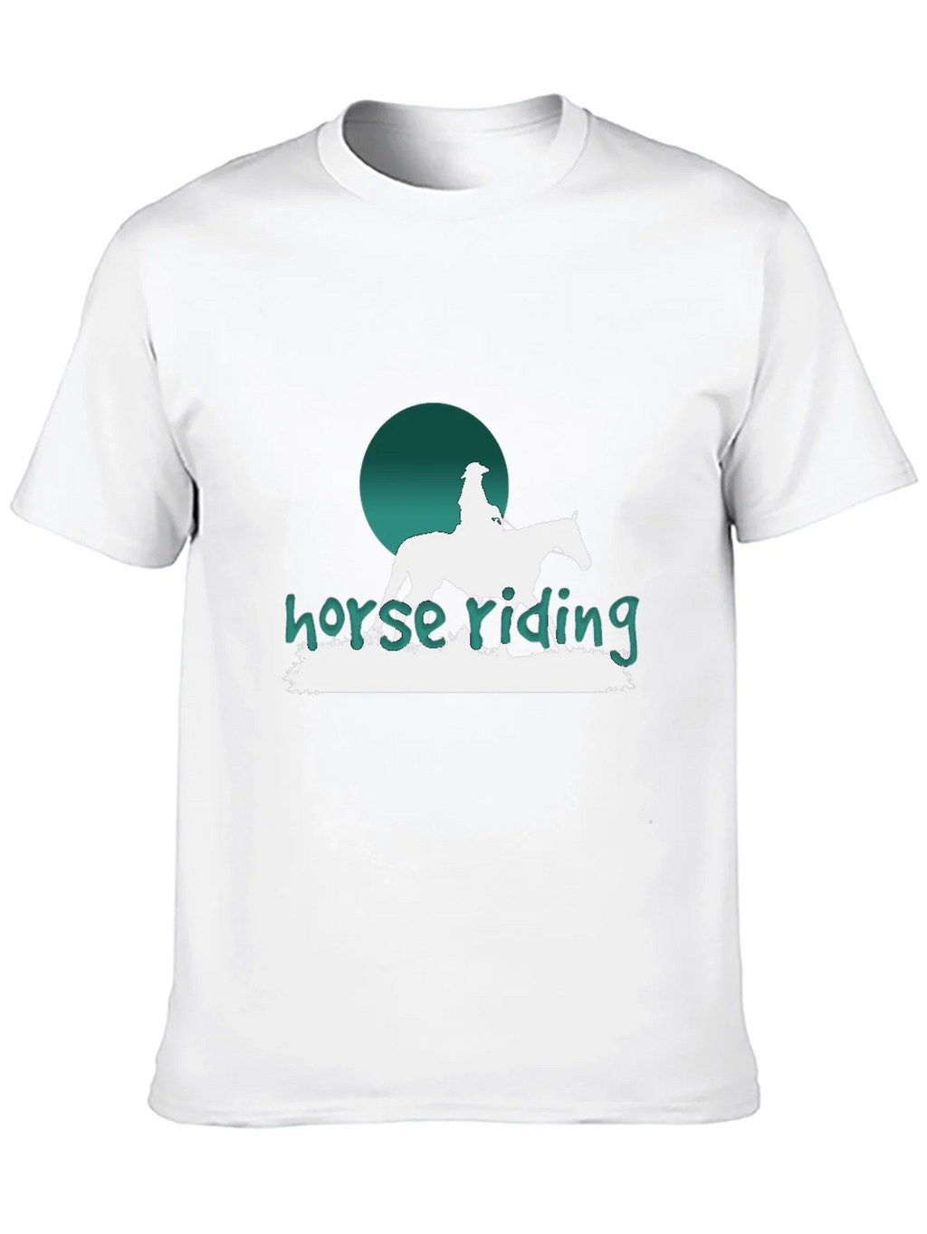 Horse Riding Graphic T-Shirt - Stylish Equestrian Design