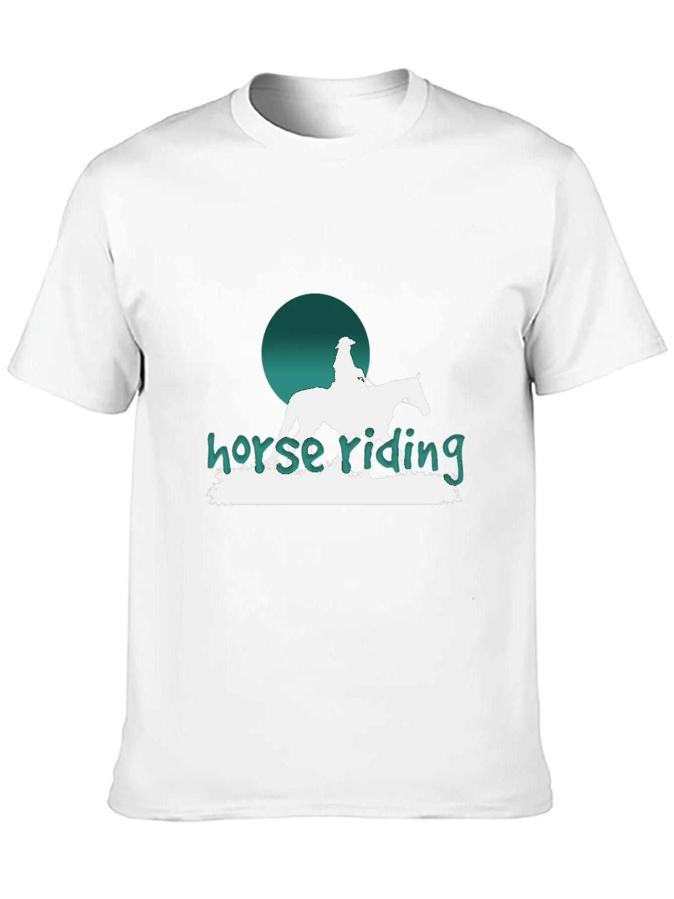 Horse Riding Graphic T-Shirt - Stylish Equestrian Design