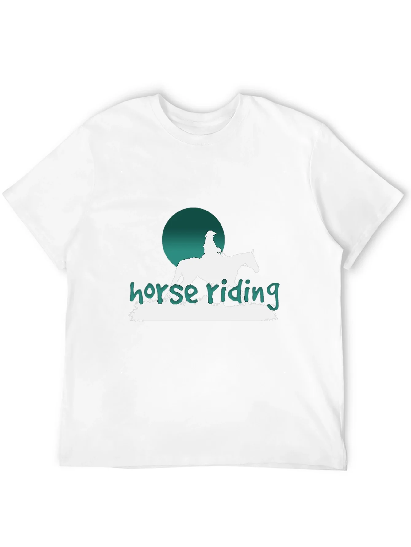 Horse Riding Graphic T-Shirt - Stylish Equestrian Design