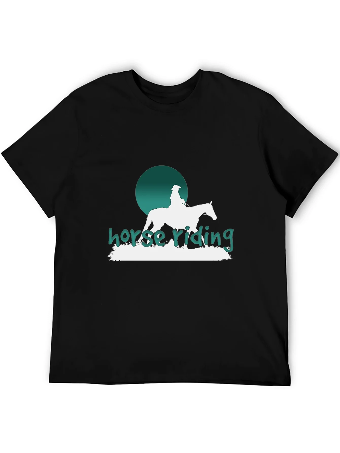 Horse Riding Graphic T-Shirt - Stylish Equestrian Design