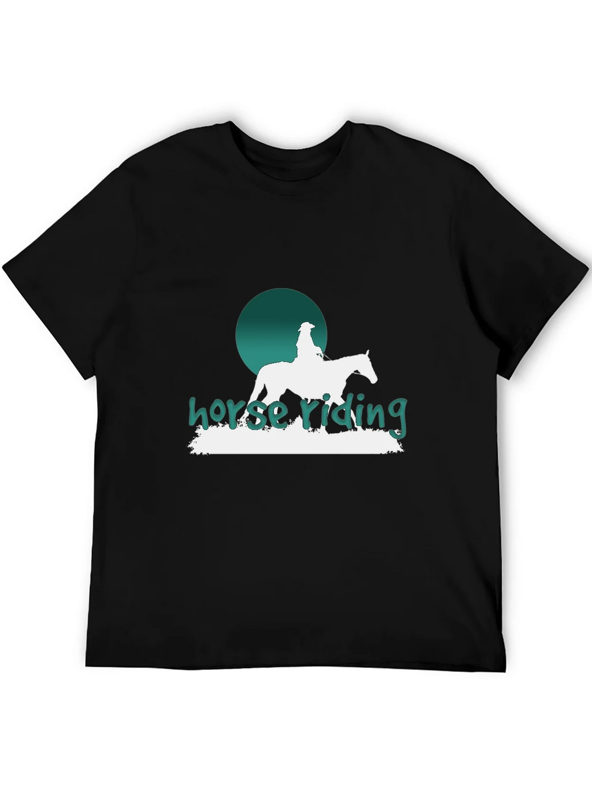 Horse Riding Graphic T-Shirt - Stylish Equestrian Design