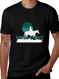 Horse Riding Graphic T-Shirt - Stylish Equestrian Design