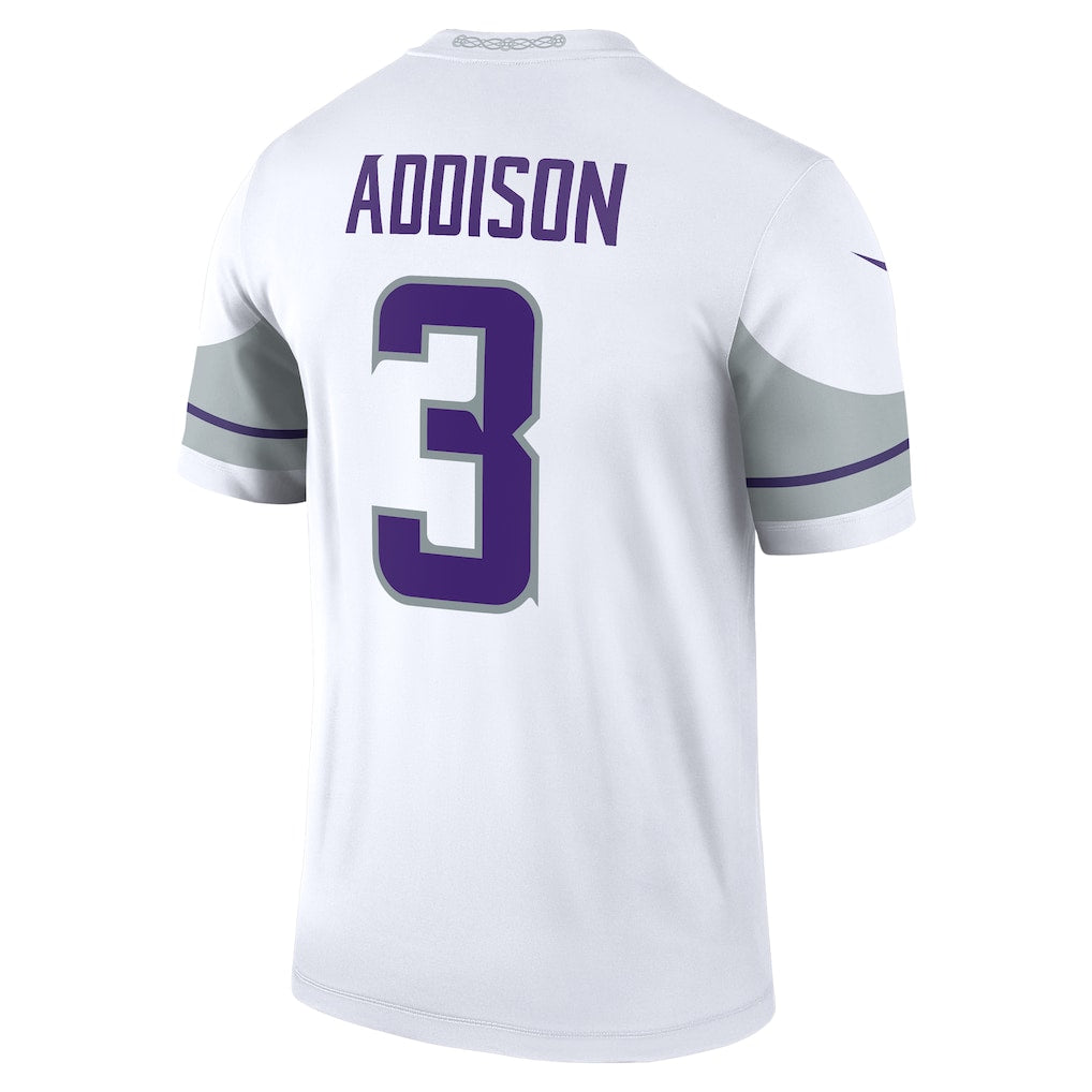 M.Vikings #3 Jordan Addison White Legend Player Performance Top Jersey