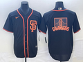 Men's San Francisco Giants Black Alternate Replica Player Jersey1
