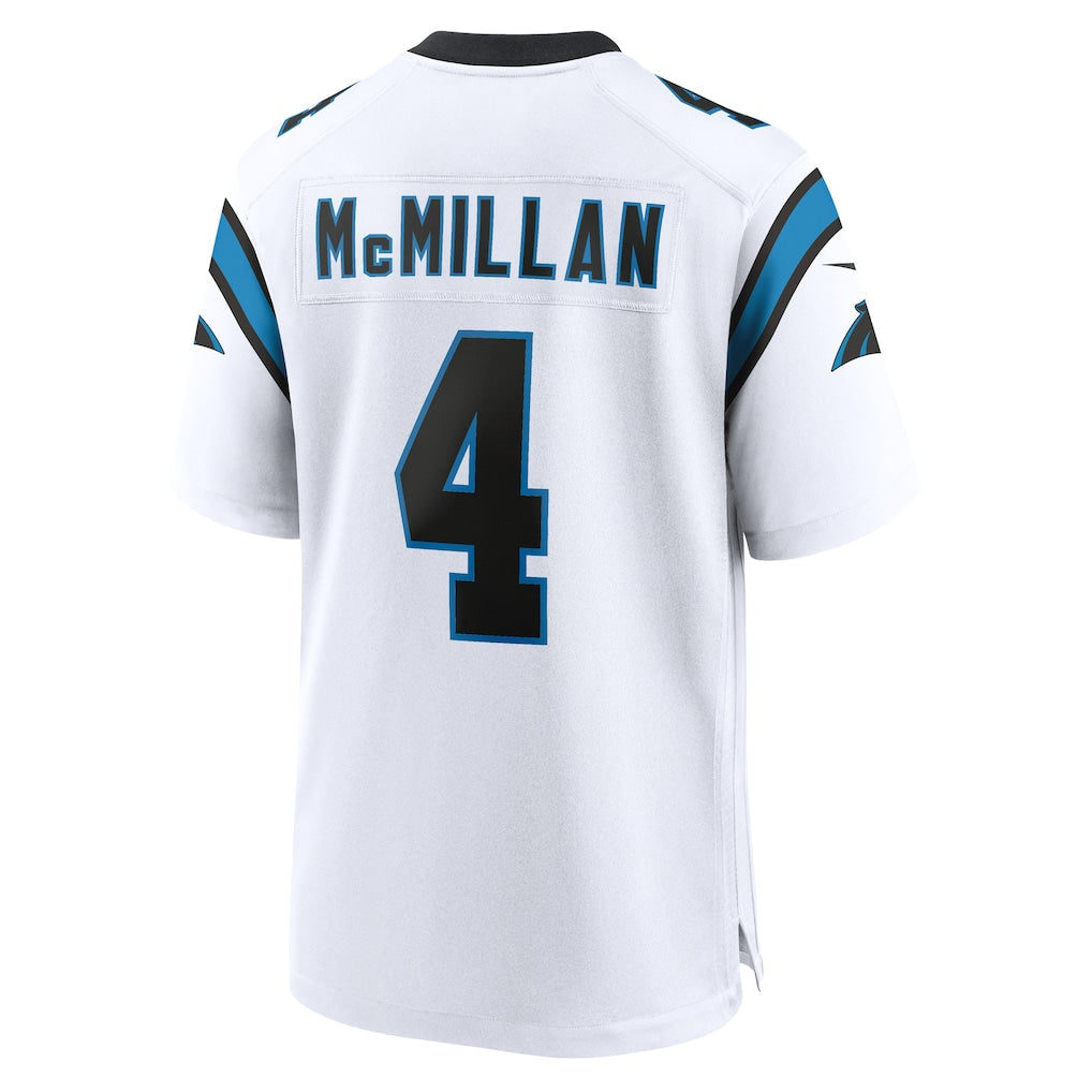 C.Panthers #4 Tetairoa McMillan White Game Jersey