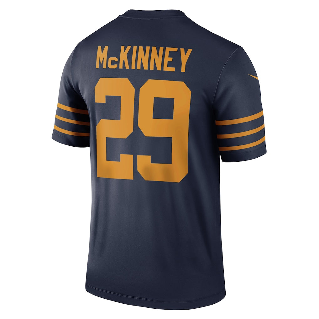 GB. Packers #29 Xavier McKinney Navy The 1923 Classic Legend Player Dri-FIT Top Jersey