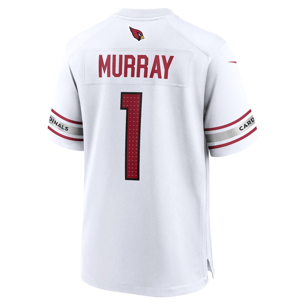 A.Whites #1 Kyler Murray White Team Game Jersey