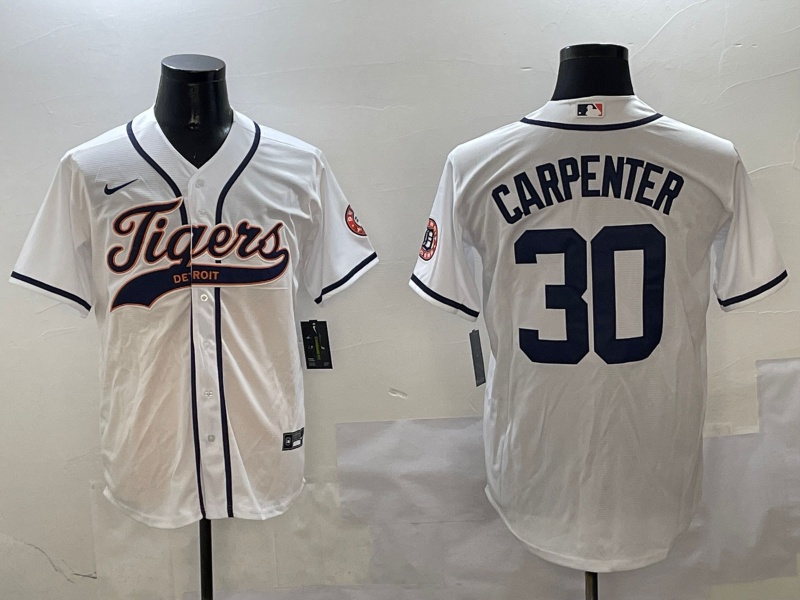 Men's Detroit Tigers Kerry Carpenter White Player Jersey
