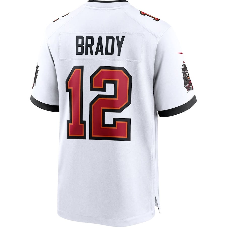 Tom Brady 12 Tampa Bay Buccaneers Men Game Jersey - White
