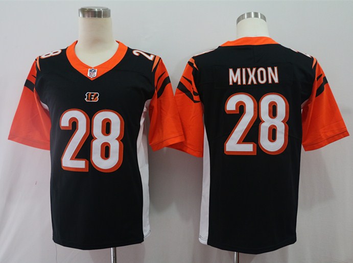 Men's Cincinnati Bengals Joe Mixon Black Game Jersey