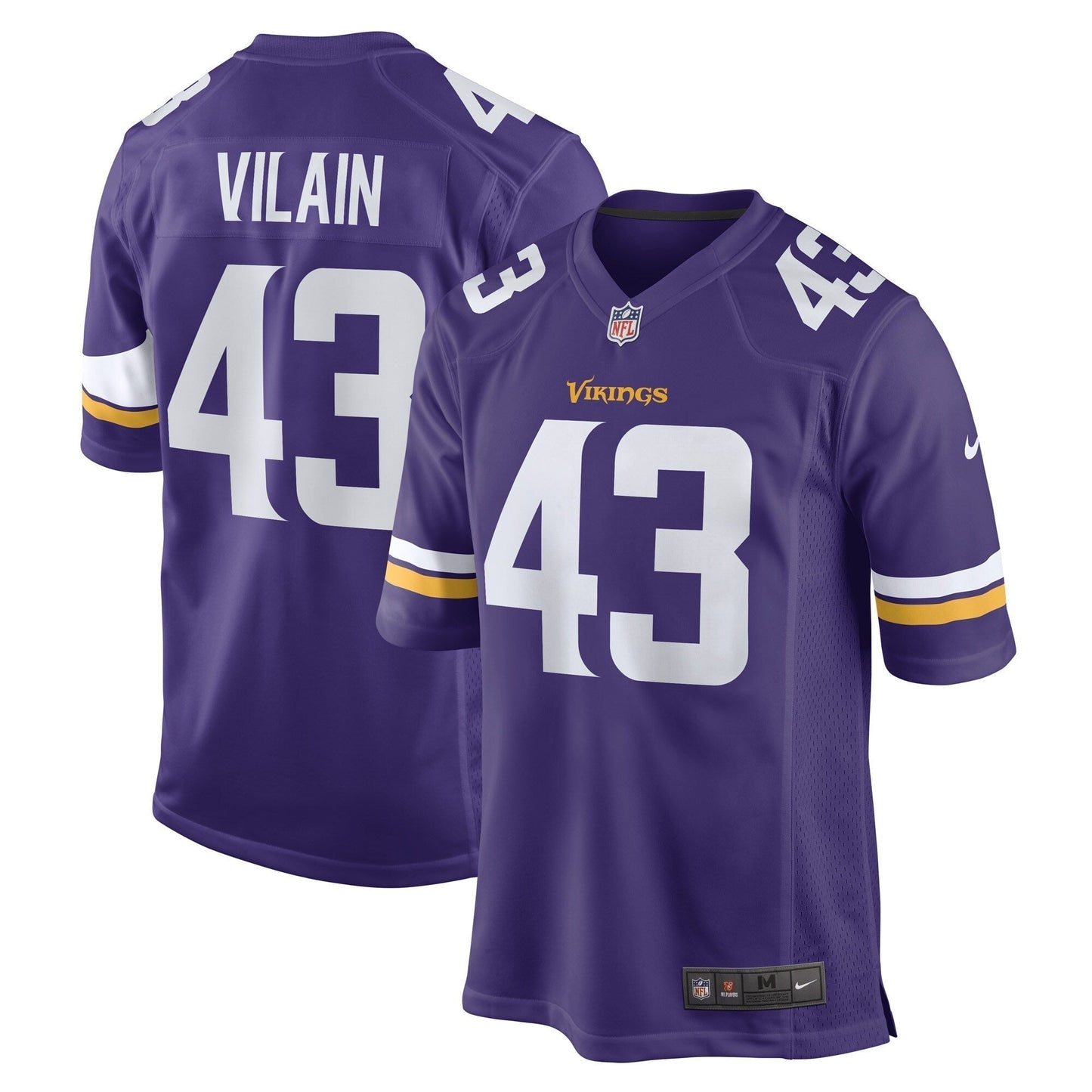 Luiji Vilain Minnesota Vikings  Game   Jersey - Purple
