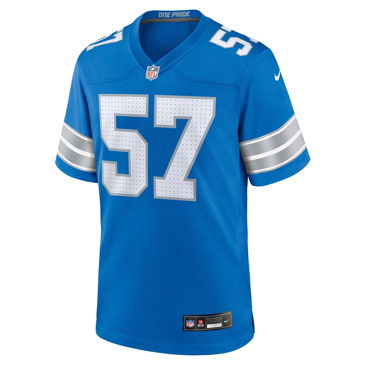 Nate Lynn Detroit Lions  Game Jersey -  Blue