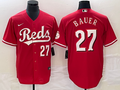 Men's Cincinnati Reds Trevor Bauer Red Replica Baseball Jersey