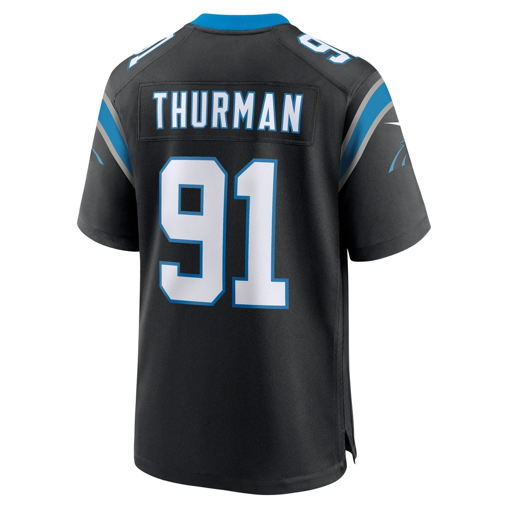 Nick Thurman Carolina Panthers  Team Game Jersey -  Black