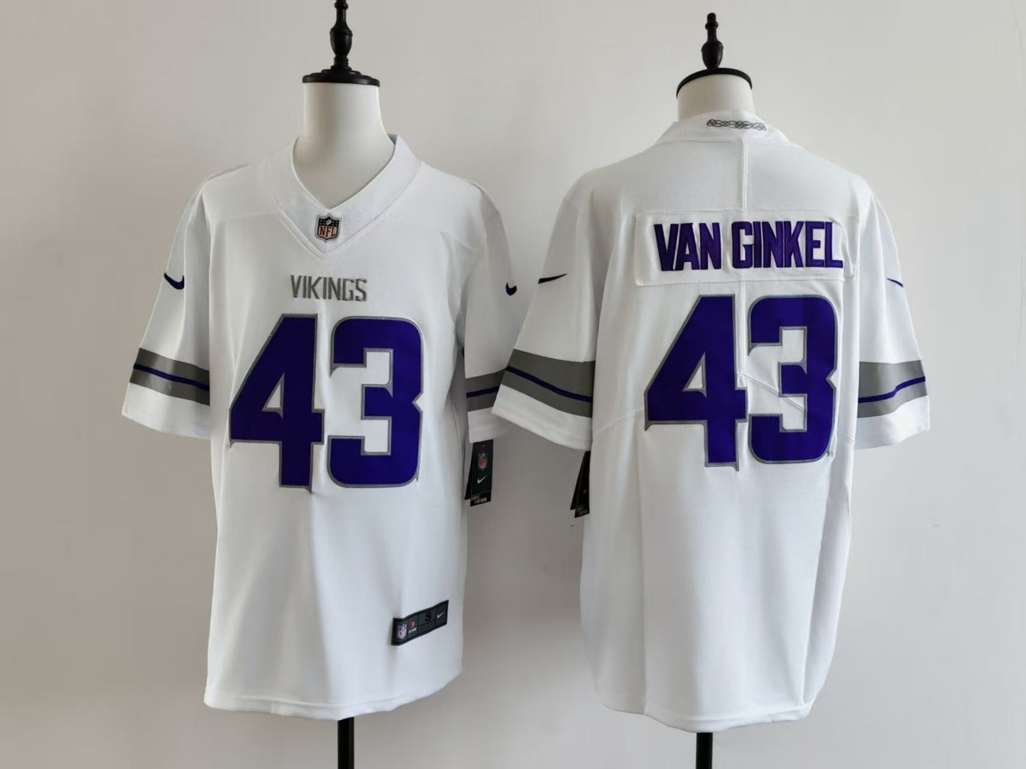 Men's Minnesota Vikings Andrew Van Ginkel  Jersey -  White