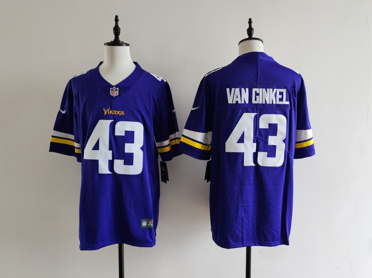 Men's Minnesota Vikings Andrew Van Ginkel  Jersey -  Purple#43