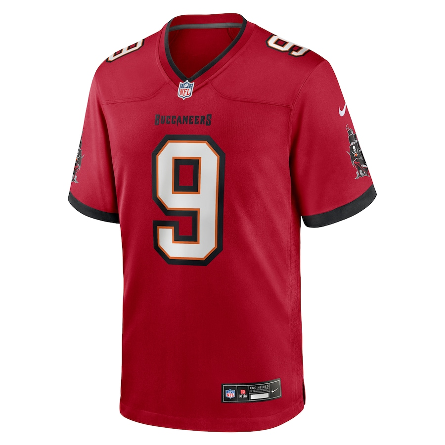 Men's Tampa Bay Buccaneers Emeka Egbuka  Red 2025 NFL Draft First Round Pick Game Jersey