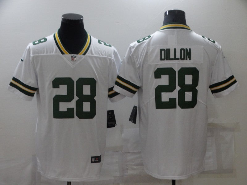 Men's Green Bay Packers AJ Dillon White Game Jersey