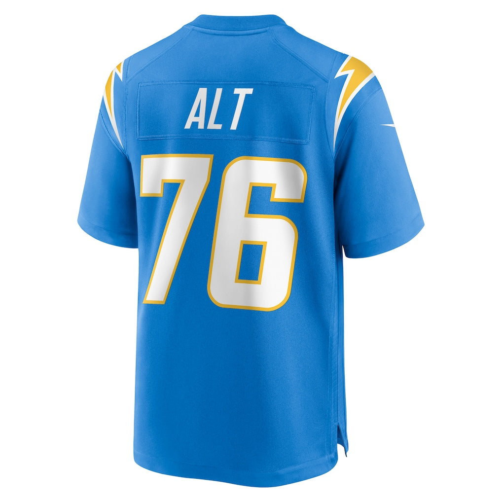 LA.Chargers #76 Joe Alt Powder Blue Player Game Jersey