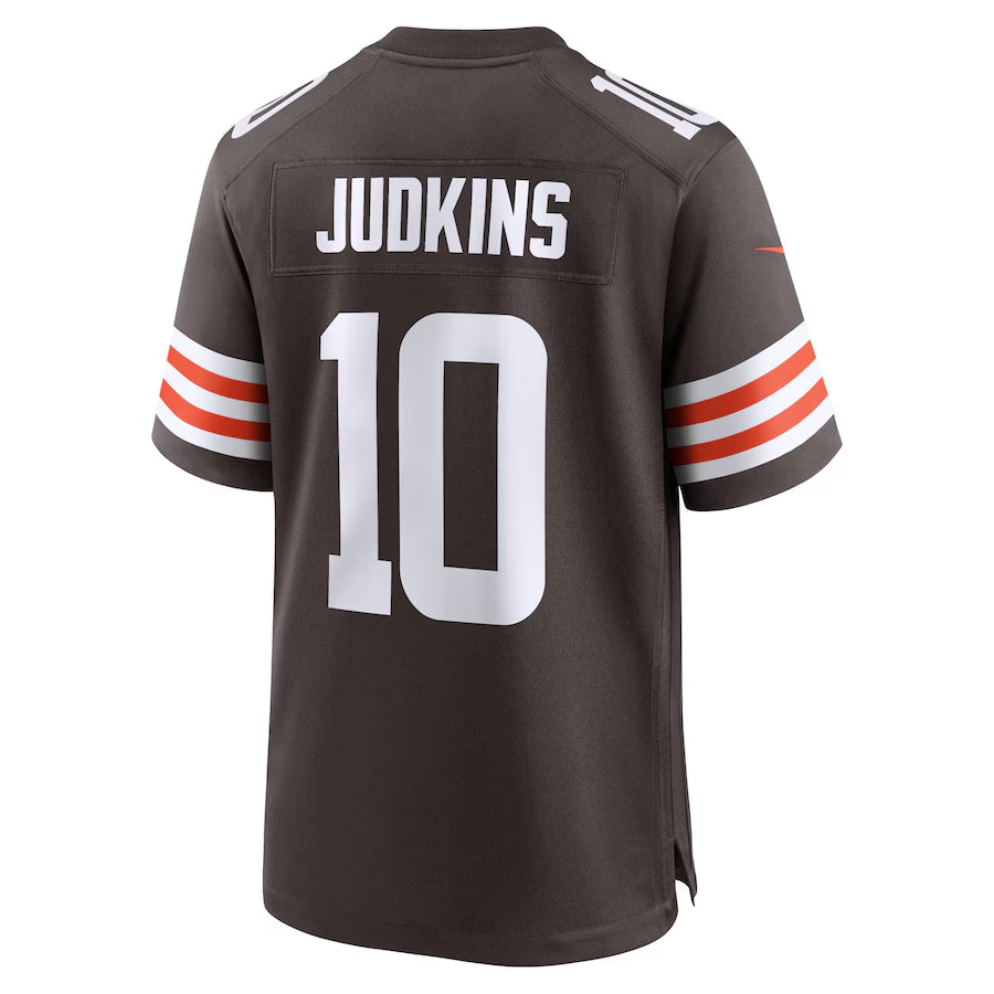Cleveland Browns Quinshon Judkins  Brown 2025 NFL Draft Game Jersey
