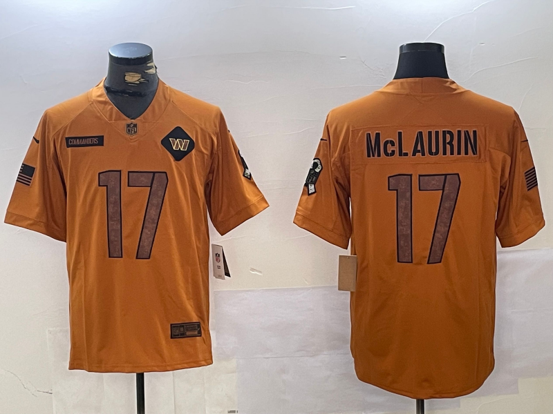 Men's Washington Commanders Terry McLaurin Brown Salute To Service Limited Jersey