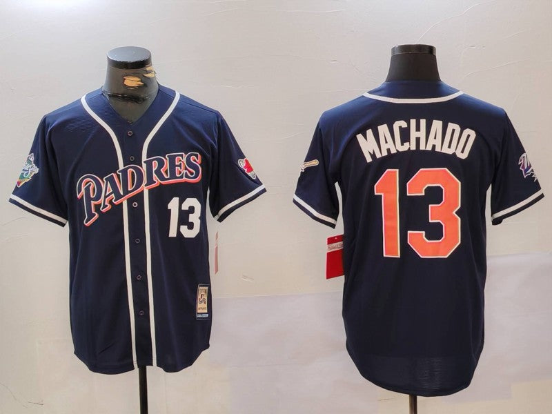 Men's San Diego Padres Manny Machado Navy Replica Player Jersey