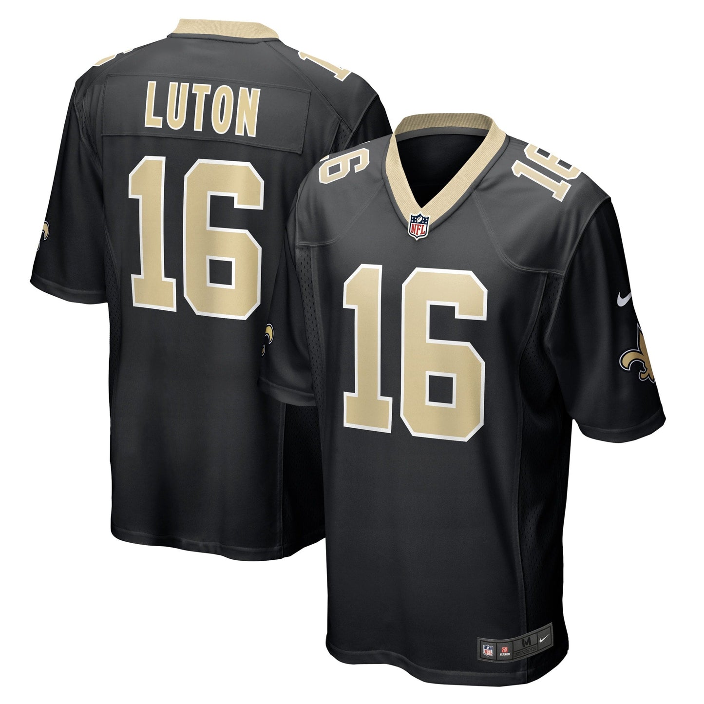 Jake Luton New Orleans Saints  Game   Jersey - Black