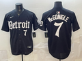 Men's Detroit Tigers Kevin McGonigle #7 Black Replica Player Jersey
