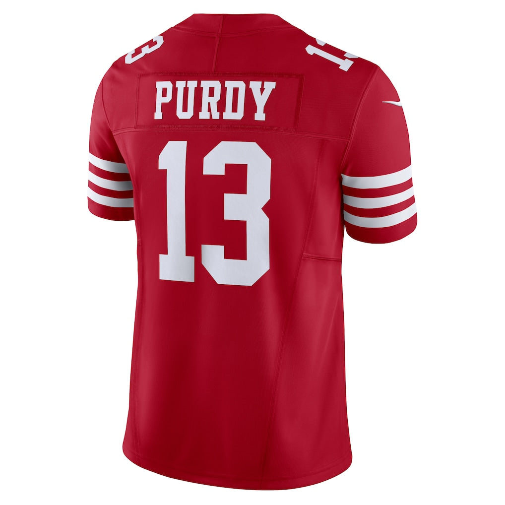 SF.49ers #13 Brock Purdy Scarlet Vapor F.U.S.E. Limited Jersey