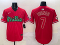 Men's Philadelphia Phillies Trea Turner Red Player Jersey