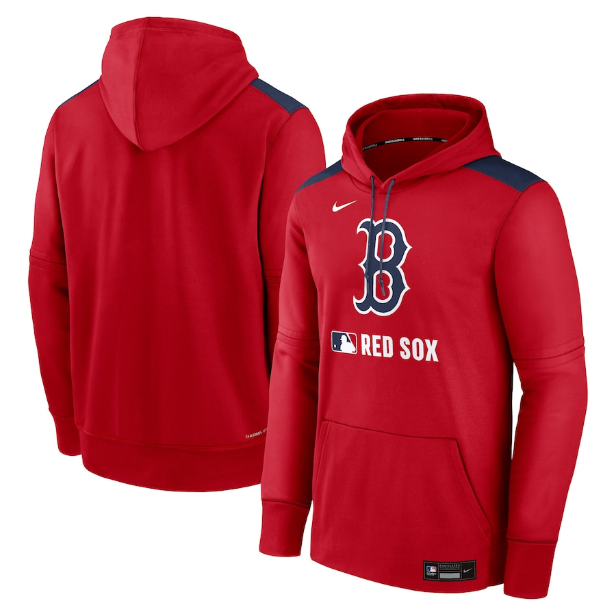 Boston Red Sox Performance Pullover Red Hoodie