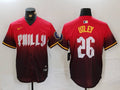 Men's Philadelphia Phillies Chase Utley Red 2024 City Connect Replica Player Jersey