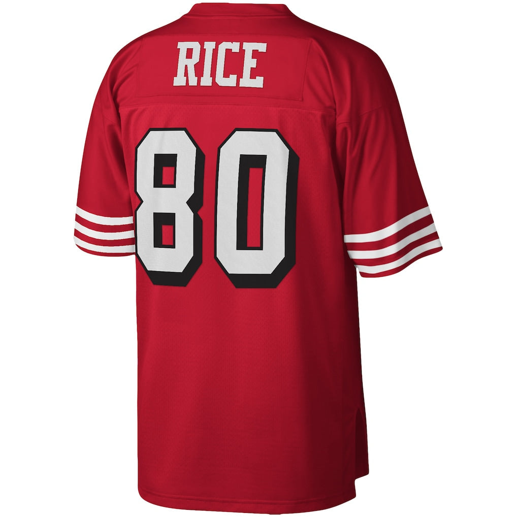 SF.49ers #80 Jerry Rice  Scarlet Legacy Replica Jersey
