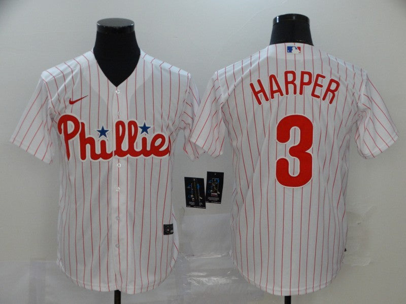 Men's Philadelphia Phillies Bryce Harper  Pinstripe Jersey