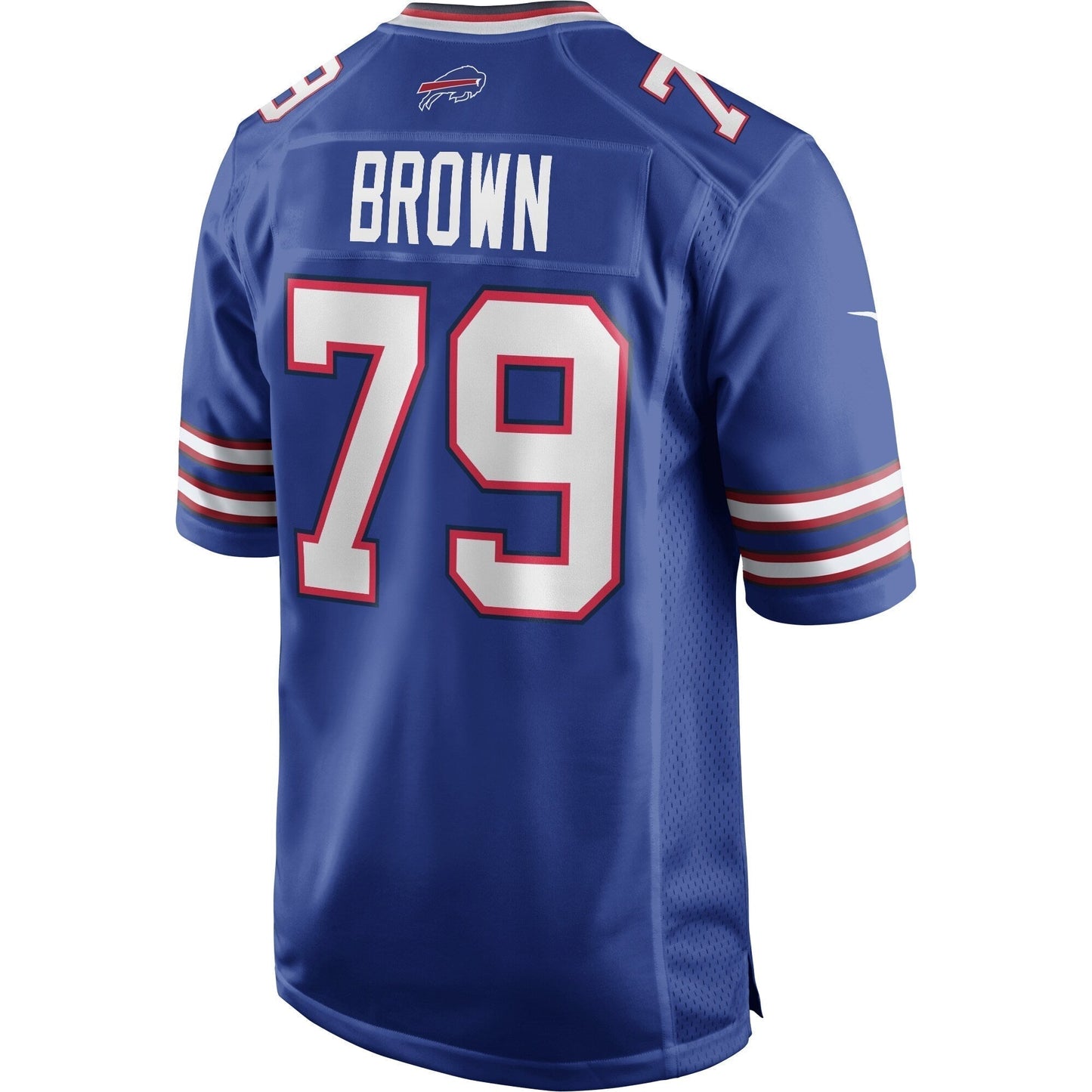 Ruben Brown Buffalo Bills  Game Retired   Jersey - Royal