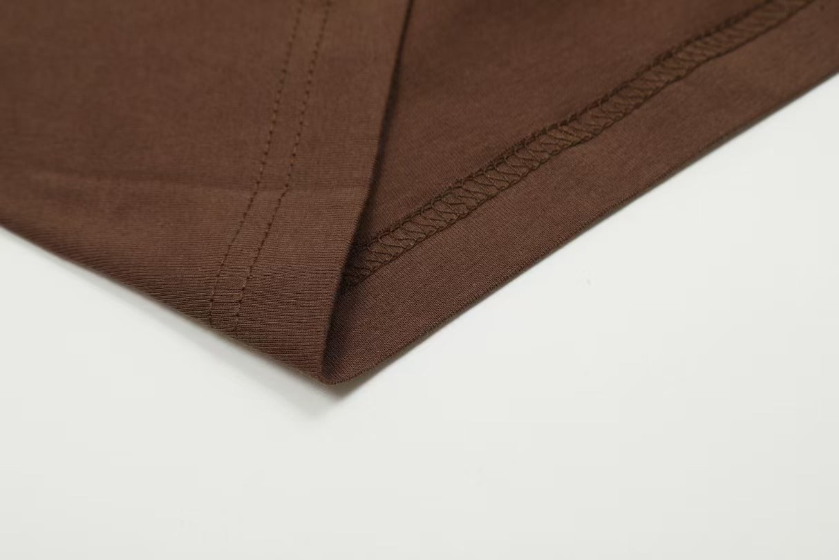 Crew Neck Knit T-Shirt