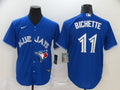 Men's Toronto Blue Jays Bo Bichette #11 Blue Replica Baseball Jersey1